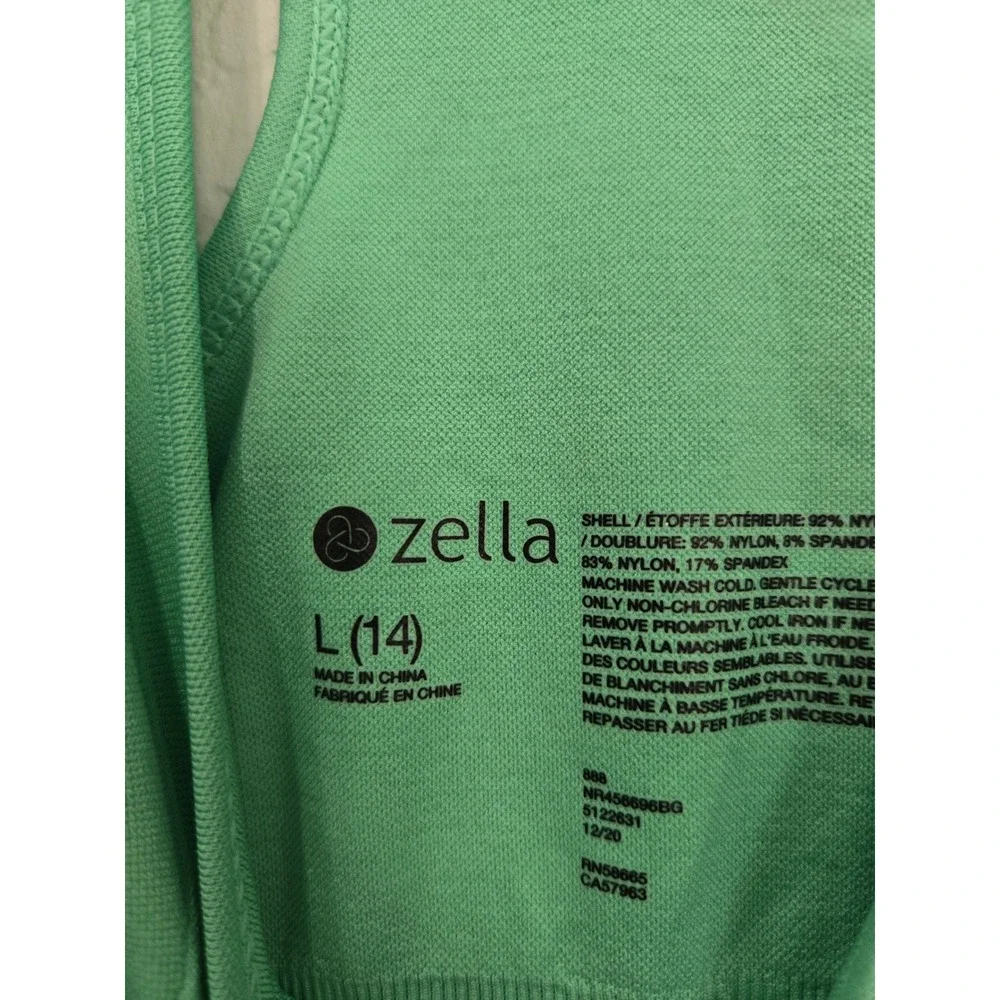 Zella Girls' Activewear Racerback Sports‎ Bra Mint Green Size L (14)